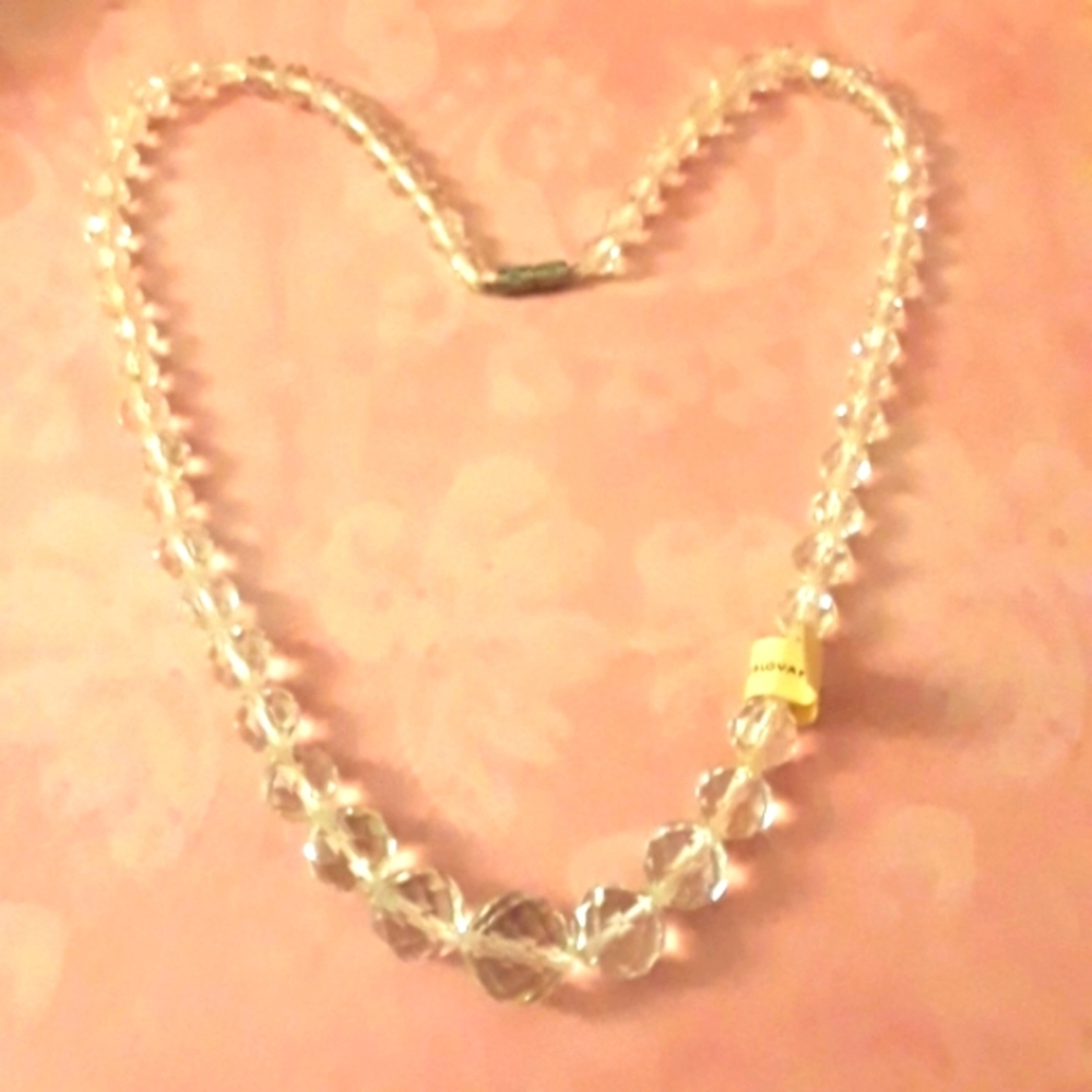 NWT Stunning Crystal Necklace made in Czechoslovakia, original from the 1950s - Picture 7 of 7